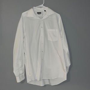 Mens Van Heusen Flex Regular Fit Button Up Dress Shirt (Size 16 34/35)